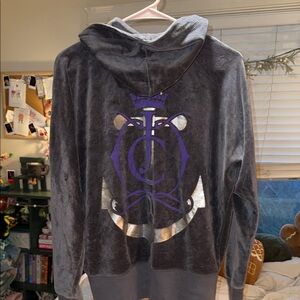 Juicy Couture Gray and Purple Women’s Zip up